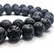 14 mm Black Lava Stone Diffuser Beads, 14 beads per strand